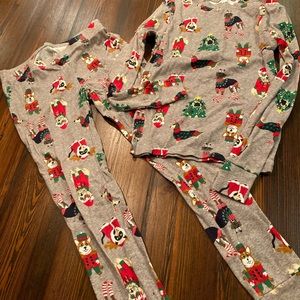 Old Navy Unisex xl (12) Christmas doggie pajamas! Adorable! Like new!
